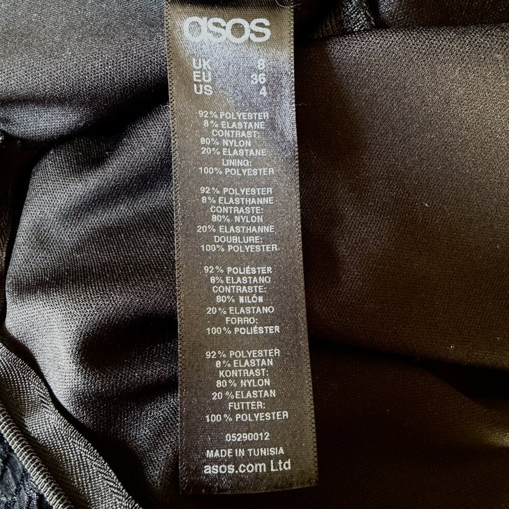 ASOS Textured Mesh Bodycon Dress - Picture 10 of 12